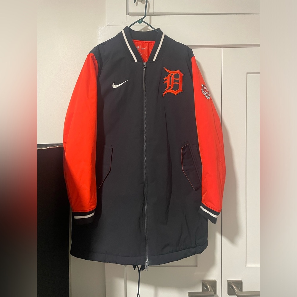 LIKE NEW! Men's Detroit Tigers Nike Navy Dugout Performance Full-Zip Jacket - XL